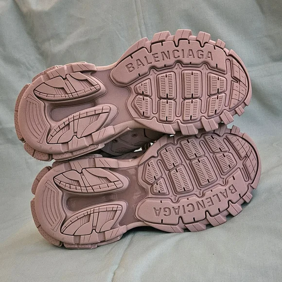 Men's Balenciaga Track Sneaker Dark Tan Leather Mesh Luxury Sneakers Size 8 US - Picture 13 of 16